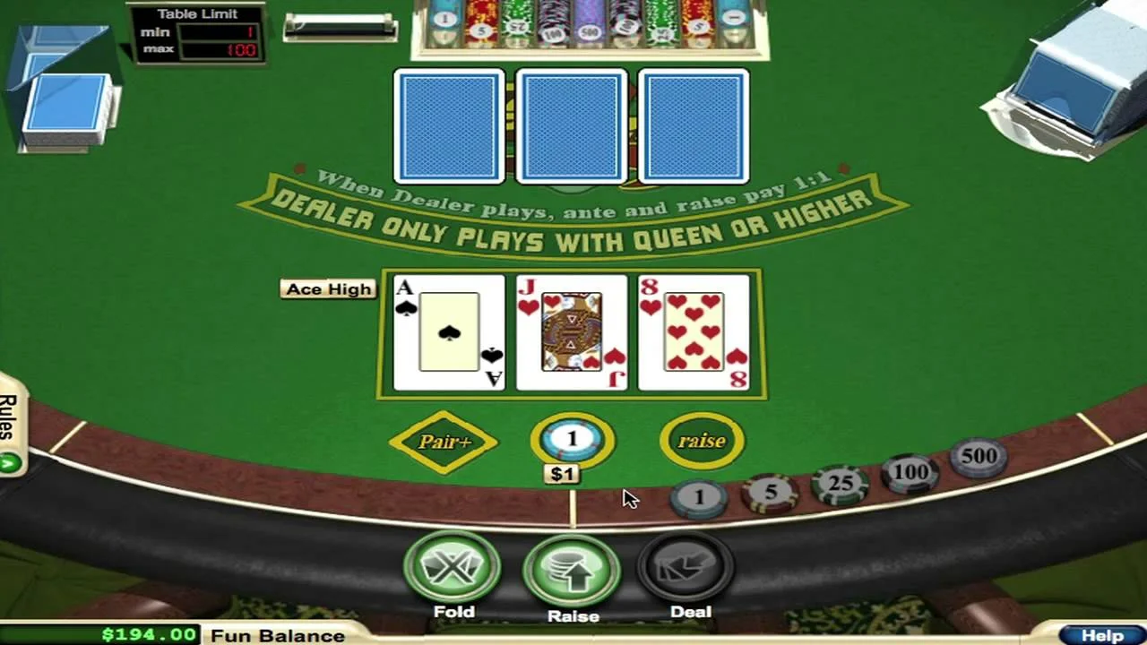 Free video poker trainer